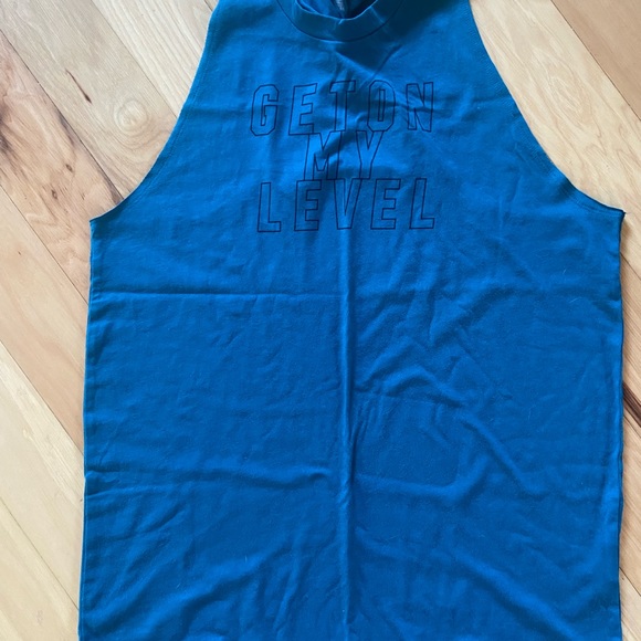 Victoria Secret Pink Sport Twist Back Tank Size Medium New WOMEN'S Teal - Picture 3 of 5